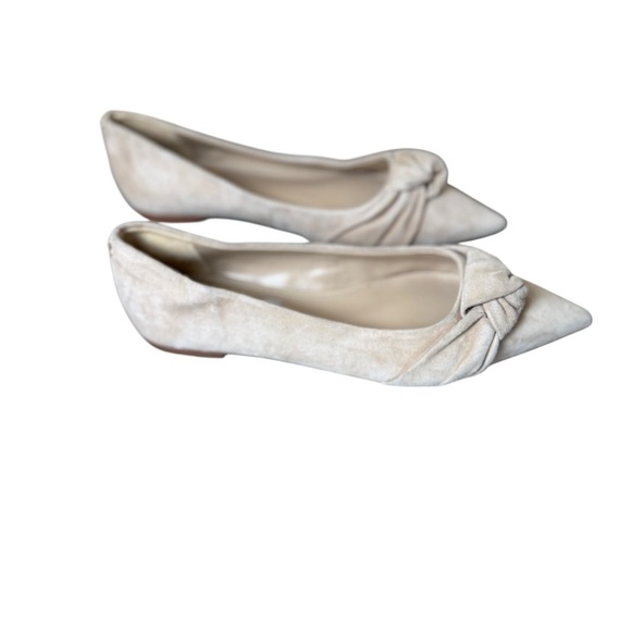 Sam Edelman Wheaton Cappucino Suede Fashion Slip On Pointed Toe Ballet Flats 6 - Picture 3 of 11